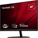 ViewSonic VA2432-MHD-3 23.8" Moniteur Noir (Mat), 1x DisplayPort, 1x HDMI, 1x VGA, 61 cm (24"), 1920 x 1080 pixels, Full HD, LED, 1 ms, Noir