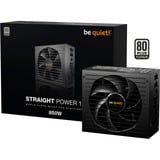 be quiet! Straight Power 12 Platinum, 850 Watt alimentation  Noir, 1x 12VHPWR, 4x PCIe, Gestion des câbles