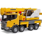 bruder Camion Scania Super 560R avec grue Liebherr et son et lumière, Modèle réduit de voiture 03571