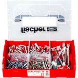 fischer 541357, Cheville Gris clair/Rouge