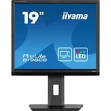 iiyama ProLite B1980S-B1 écran plat de PC 48,3 cm (19") 1280 x 1024 pixels VGA LED Noir Moniteur Noir (Mat), 1x DisplayPort, 1x HDMI, 48,3 cm (19"), 1280 x 1024 pixels, VGA, LED, 3 ms, Noir