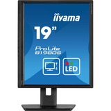 iiyama ProLite B1980S-B1 écran plat de PC 48,3 cm (19") 1280 x 1024 pixels VGA LED Noir Moniteur Noir (Mat), 1x DisplayPort, 1x HDMI, 48,3 cm (19"), 1280 x 1024 pixels, VGA, LED, 3 ms, Noir