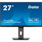 iiyama ProLite XUB2797HSN-B2 écran plat de PC 68,6 cm (27") 1920 x 1080 pixels Full HD LED Noir Moniteur  Noir (Mat), 68,6 cm (27"), 1920 x 1080 pixels, Full HD, LED, 1 ms, Noir