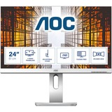 AOC P1 X24P1/GR écran plat de PC 61 cm (24") 1920 x 1200 pixels WUXGA LED Gris 24" Moniteur Argent, 61 cm (24"), 1920 x 1200 pixels, WUXGA, LED, 4 ms, Gris