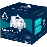 ARCTIC Alpine 17 CO Refroidisseur CPU Noir, Connecteur de ventilateur PWM à 4 broches