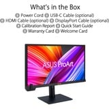 ASUS ProArt PA24US écran plat de PC 59,9 cm (23.6") 3840 x 2160 pixels 4K Ultra HD LCD Noir Moniteur Noir, 1x DisplayPort, 2x HDMI, 1x USB-C, 2x USB-A, 59,9 cm (23.6"), 3840 x 2160 pixels, 4K Ultra HD, LCD, 5 ms, Noir