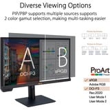 ASUS ProArt PA24US écran plat de PC 59,9 cm (23.6") 3840 x 2160 pixels 4K Ultra HD LCD Noir Moniteur Noir, 1x DisplayPort, 2x HDMI, 1x USB-C, 2x USB-A, 59,9 cm (23.6"), 3840 x 2160 pixels, 4K Ultra HD, LCD, 5 ms, Noir