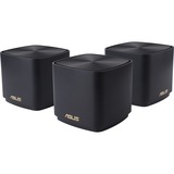 ASUS ZenWiFi AX Mini (XD4), 3 pièces, Routeur maillé Noir, 1x Routeur (XD4R), 2x Node (XD4N)