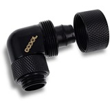 Alphacool Embout à visser 16/10mm coudé 90° rotatif G1/4, Connecteur Noir