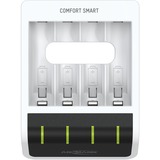 Ansmann Comfort Smart Pile domestique USB, Chargeur Blanc/Noir, Hybrides nickel-métal (NiMH), AA, AAA