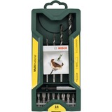 Bosch 2 607 017 161 foret 14 pièce(s), Perceuse, ensembles embouts Vert, Perceuse, 8 mm, 25 mm, Vert, 208 g, 14 pièce(s)
