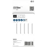 Bosch Lames de scie sauteuse T 101 AIF Clean for Hard Wood, Lame de scie Epoxy, Bois dur, Panneau laminé, Plastique, 1,7 mm