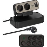 Brennenstuhl 1153580210, Multiprise Noir/Argent