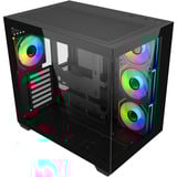 Cooler Master Elite 681 boîtier midi tower Noir | 2x USB-A | 1x USB-C | RGB | Verre Trempé