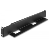 DeLOCK 66885 accessoire de racks Équerre de fixation, Rails Noir, Équerre de fixation, Noir, Métal, 48,3 cm (19"), 368 mm, 60 mm