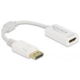 DeLOCK DisplayPort 1.1 > HDMI, Adaptateur Blanc, 0,15 mètres