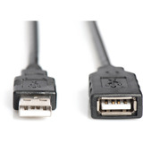 Digitus Câble d'extension USB 2.0 actif, 10 mètres Noir