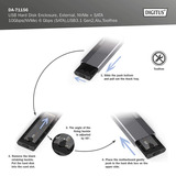 Digitus DA-71156, Boîtier disque dur Aluminium