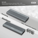 Digitus DA-71156, Boîtier disque dur Aluminium