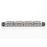 Digitus Panneau de brassage modulaire haute densité, 48 ports, montage en rack, blindé Noir