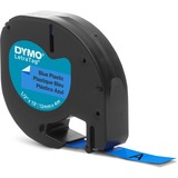 Dymo S0721650 ruban d'étiquette Noir sur bleu Noir sur bleu, Polyester, Belgique, DYMO, LetraTag 100T, LetraTag 100H, 1,2 cm