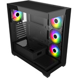 FSP M340 boîtier midi tower Noir | 3x USB-A | 1x USB-C | RGB | Window