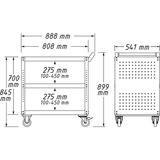 Hazet Chariot de service Assistent, Chariot à outils Bleu/Noir
