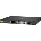 Hewlett Packard Enterprise Aruba 6000 48G Class4 PoE 4SFP 370W Géré L3 Gigabit Ethernet (10/100/1000) Connexion Ethernet, supportant l'alimentation via ce port (PoE) 1U, Switch Géré, L3, Gigabit Ethernet (10/100/1000), Connexion Ethernet, supportant l'alimentation via ce port (PoE), Grille de montage, 1U
