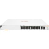 Hewlett Packard Enterprise Aruba Instant On 1960 24G 20p Class4 4p Class6 PoE 2XGT 2SFP+ 370W Géré L2+ Gigabit Ethernet (10/100/1000) Connexion Ethernet, supportant l'alimentation via ce port (PoE) 1U Blanc, Switch Géré, L2+, Gigabit Ethernet (10/100/1000), Connexion Ethernet, supportant l'alimentation via ce port (PoE), Grille de montage, 1U