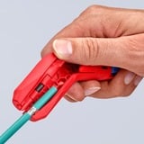 KNIPEX ErgoStrip Bleu, Rouge pince à dénuder, Abisolier et outil de démontage Rouge/Bleu, 1,3 cm, 8 mm, Plastique, Bleu, Rouge, 13,5 cm, 74 g