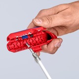 KNIPEX ErgoStrip Bleu, Rouge pince à dénuder, Abisolier et outil de démontage Rouge/Bleu, 1,3 cm, 8 mm, Plastique, Bleu, Rouge, 13,5 cm, 74 g