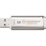 Kingston IronKey Locker+ 50 128 Go, Clé USB Aluminium