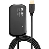 Lindy Rallonge active USB 2.0 Pro avec Hub 4 ports, 12m, Hub USB 12m, 480 Mbit/s, Noir, 12 m, Win ME, 2000, XP, Vista Mac OS Linux, 463 g, USB 2.0/1.1
