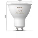 Philips Hue GU10 Éclairages intelligents, Lampe à LED Philips Hue White and Color ambiance GU10, Spot d'éclairage intelligent, Blanc, LED, GU10, GU10, Blanc froid, Multi, Blanc chaud