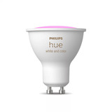 Philips Hue Hue White and Color ambiance GU10 Spot d'éclairage intelligent 4,2 W, Lampe à LED Spot d'éclairage intelligent, Blanc, LED, GU10, GU10, Blanc froid, Multi, Blanc chaud