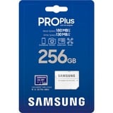 Samsung PRO Plus 256 GB microSDXC (2023), Carte mémoire Bleu, UHS-I U3, Class 10, V30, A2