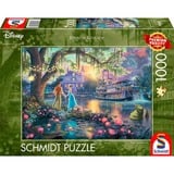 Schmidt Spiele Thomas Kinkade Studios : Disney Dreams Collection - La Princesse et la Grenouille, Puzzle 