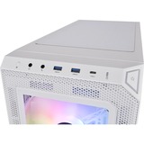 Thermaltake View 300 MX, Boîtier PC Blanc, 2x USB-A 3.2 (5 Gbit/s), 1x USB-C 3.2 (10 Gbit/s), 1x Audio, Window-kit
