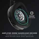 Turtle Beach Casque gaming amplifié multiplateforme sans fil Stealth 600 pour PC, PS5, PS4, Nintendo Switch et mobile - Bluetooth, 80 heures de batterie, microphone antibruit désactivable par basculement et Waves 3D Audio – Noir  over-ear Noir, PS5, PS4, Nintendo Switch et mobile - Bluetooth, 80 heures de batterie, microphone antibruit désactivable par basculement et Waves 3D Audio – Noir, Sans fil, Gaming, 20 - 20000 Hz, Casque, Noir