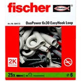 fischer EasyHook Loop DuoPower 6x30, Cheville Blanc