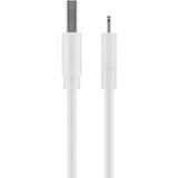 goobay 72905 câble Lightning 0,5 m Blanc Blanc, 0,5 m, Lightning, USB A, Mâle, Mâle, Blanc