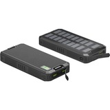 goobay Powerbank de charge rapide extérieure 20.000 mAh avec solaire Noir