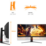 AOC CU34G4ZCA 34" Moniteur UltraWide gaming incurvé  Noir