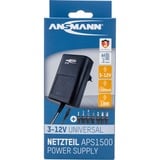 Ansmann APS 1500 Noir Intérieure, Bloc d'alimentation Noir, Intérieure, Secteur, Noir