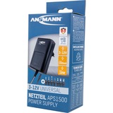 Ansmann APS 1500 Noir Intérieure, Bloc d'alimentation Noir, Intérieure, Secteur, Noir