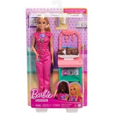  Barbie-Coffret Barbie Pédiatre-Poupée blonde et poupée bébé Poupée mannequin, Femelle, 3 an(s), Fille, 241,4 mm, 185 g