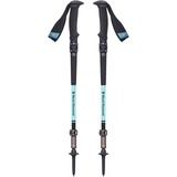 Black Diamond Trail Pro Shock Trekking Poles - Woman's, Appareil de fitness Noir/Turquoise, 95 - 125 cm