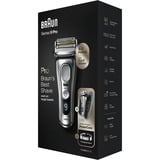 Braun Series 9 Pro 81744531 rasoir pour homme Rasoir à grille Tondeuse Argent Argent, Rasoir à grille, Argent, LED, Batterie, Lithium-Ion (Li-Ion), Batterie intégré