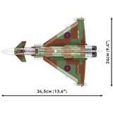 COBI Forces armées - Eurofighter Typhoon FGR4 « GiNA », Jouets de construction Échelle 1:48