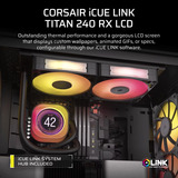 Corsair iCUE LINK TITAN 240 RX LCD RGB Reconditionné, Watercooling Noir